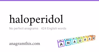 haloperidol - 424 English anagrams