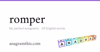 romper - 29 English anagrams