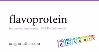 flavoprotein - 914 English anagrams