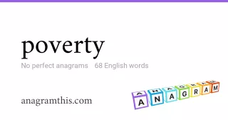 poverty - 68 English anagrams