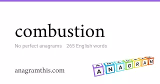 combustion - 265 English anagrams