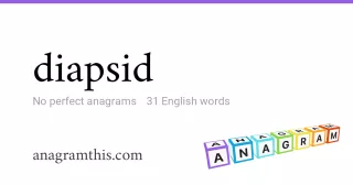 diapsid - 31 English anagrams