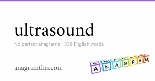 ultrasound - 336 English anagrams