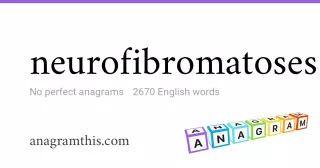 neurofibromatoses - 2,670 English anagrams