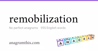 remobilization - 955 English anagrams