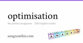 optimisation - 338 English anagrams