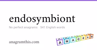 endosymbiont - 541 English anagrams