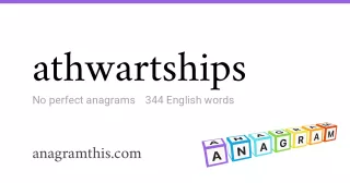 athwartships - 344 English anagrams