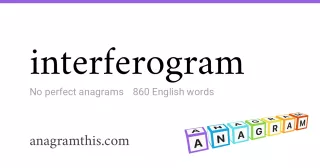 interferogram - 860 English anagrams