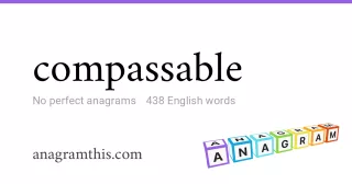 compassable - 438 English anagrams