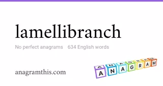 lamellibranch - 634 English anagrams