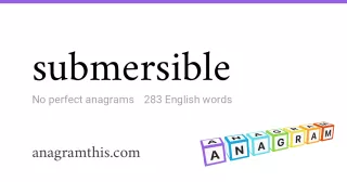 submersible - 283 English anagrams